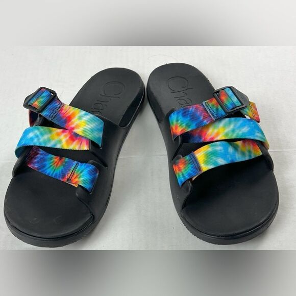 Chaco Chillos Rainbow Slide Sandals - Picture 4 of 12